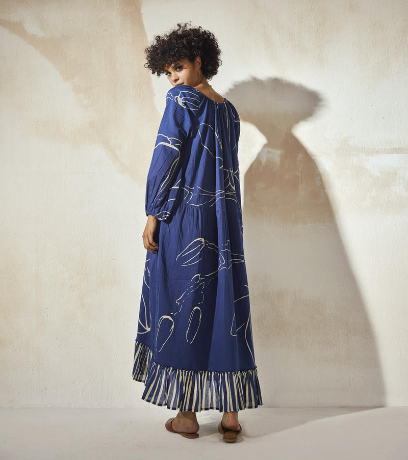 Blueberry Dress by Khara Kapas for women in Singapore