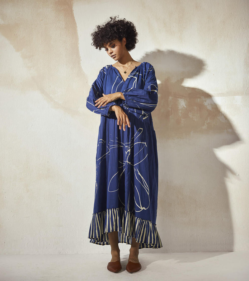 Blueberry Dress by Khara Kapas for women in Singapore