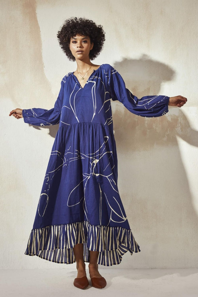 Blueberry Dress by Khara Kapas for women in Singapore