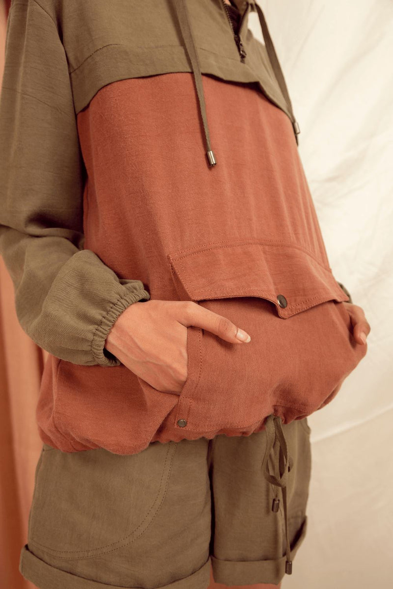BOMBAY OVERSIZED PULLOVER Jacket Canvas & Weaves