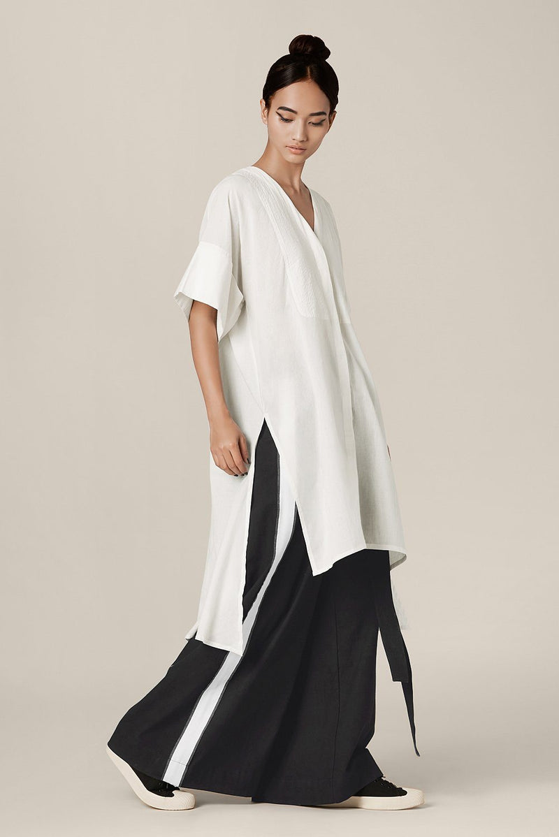 Candance Shirt Top & Tunics by Chola in white color for women in Singapore