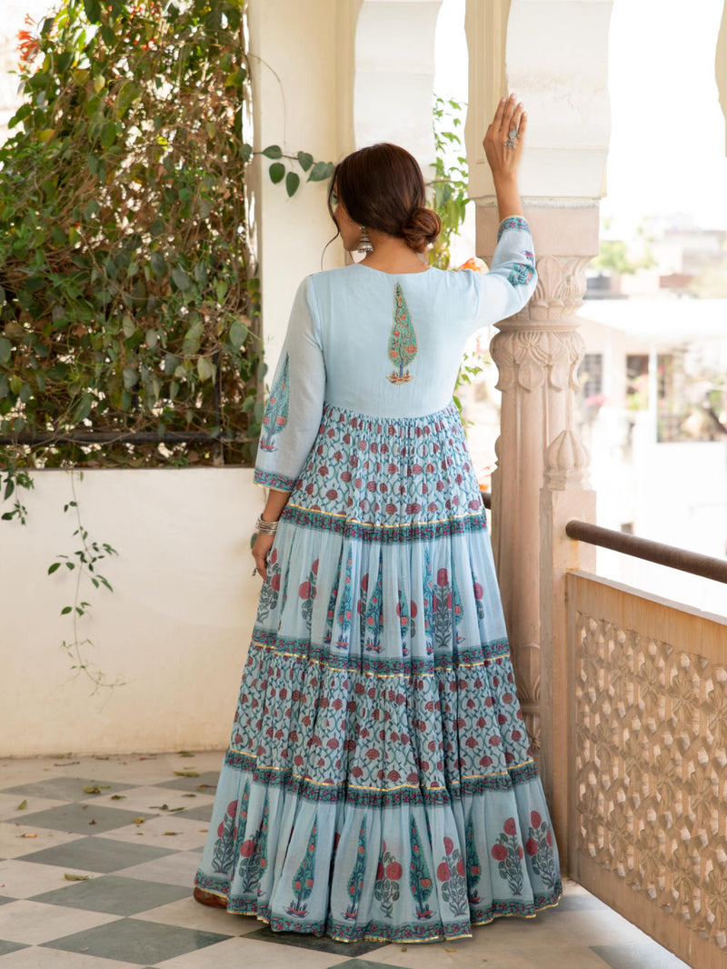 Chandni firoza mughal baagh jacket set Chandni firoza mughal baagh jacket set by Maison Shefali by Maison Shefali for women in Singapore