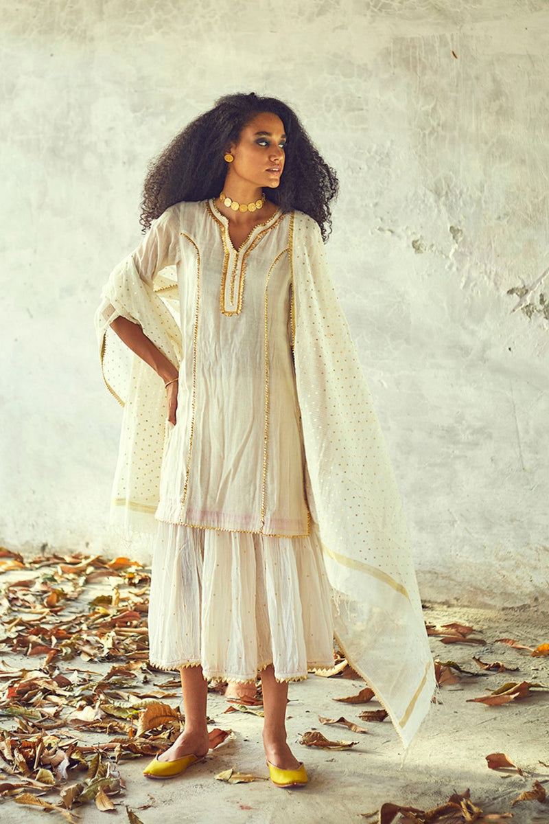 chandni Ghagri Set Lehenga Set by Khara Kapas for women in Singapore