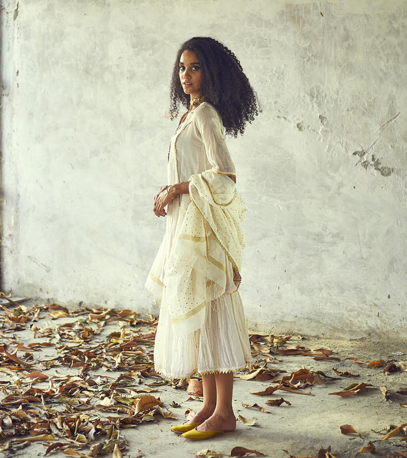 chandni Ghagri Set Lehenga Set by Khara Kapas for women in Singapore