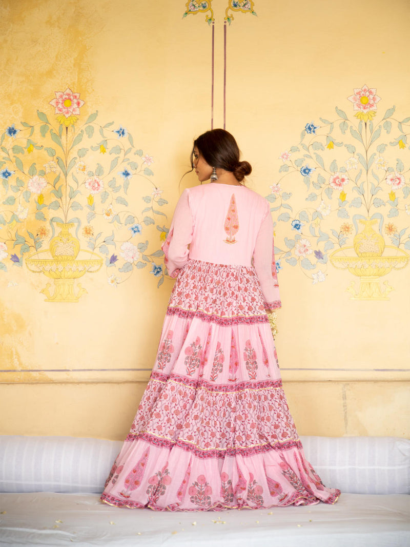 Chandni Gulaab mughal baagh jacket set Chandni Gulaab mughal baagh jacket set by Maison Shefali by Maison Shefali for women in Singapore