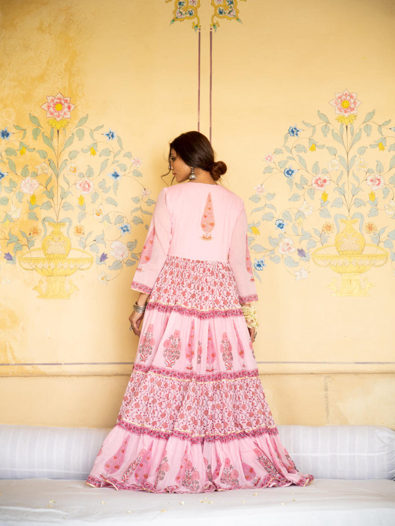 Chandni Gulaab mughal baagh jacket set Chandni Gulaab mughal baagh jacket set by Maison Shefali by Maison Shefali for women in Singapore