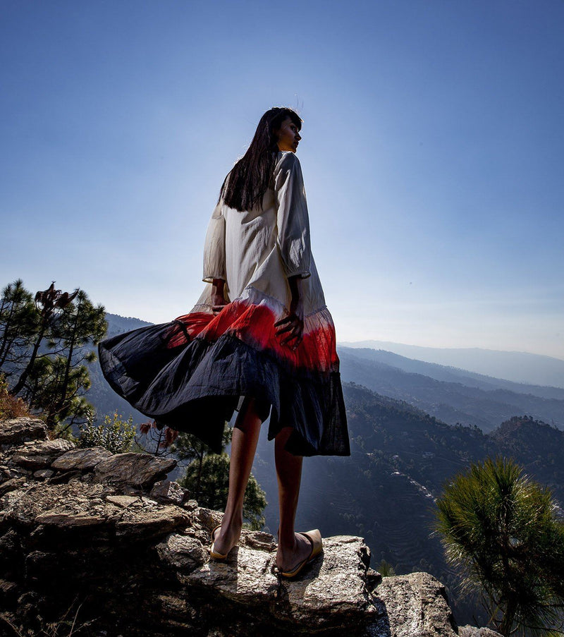 Chasing Angels Dress by Khara Kapas in white for women in Singapore