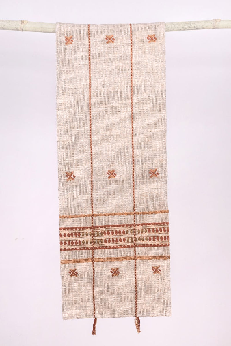 Chestnut Table Runner linen by Gado Living for in Singapore