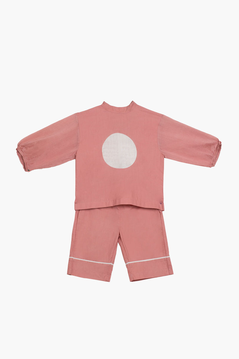 Circle Top- Dusty Rose Top & Tunics by THREE Kids for kids in Singapore
