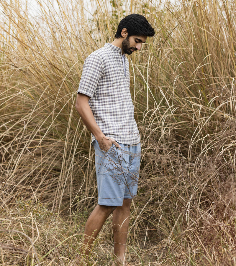 Clear Blue Skies Bottoms by Khara Kapas Men for men in Singapore