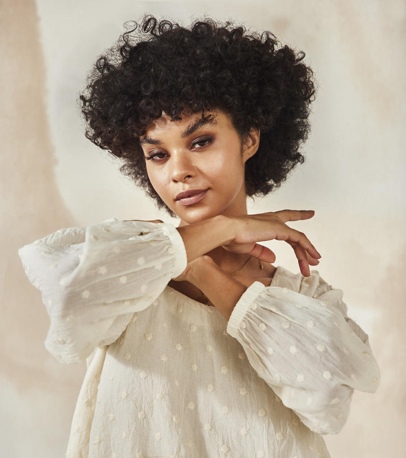 Cloud Candy Top Top & Tunics by Khara Kapas in white for women in Singapore