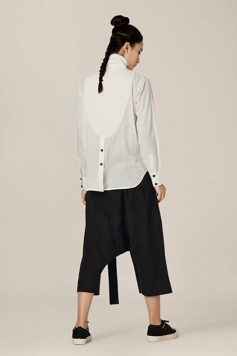 Cody Shirt Top & Tunics by Chola in white color for women in Singapore