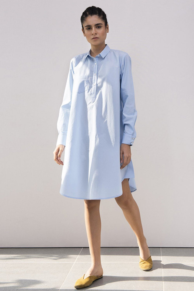 Cornflower A-Line Dress Dress by Khara Kapas for women in Singapore