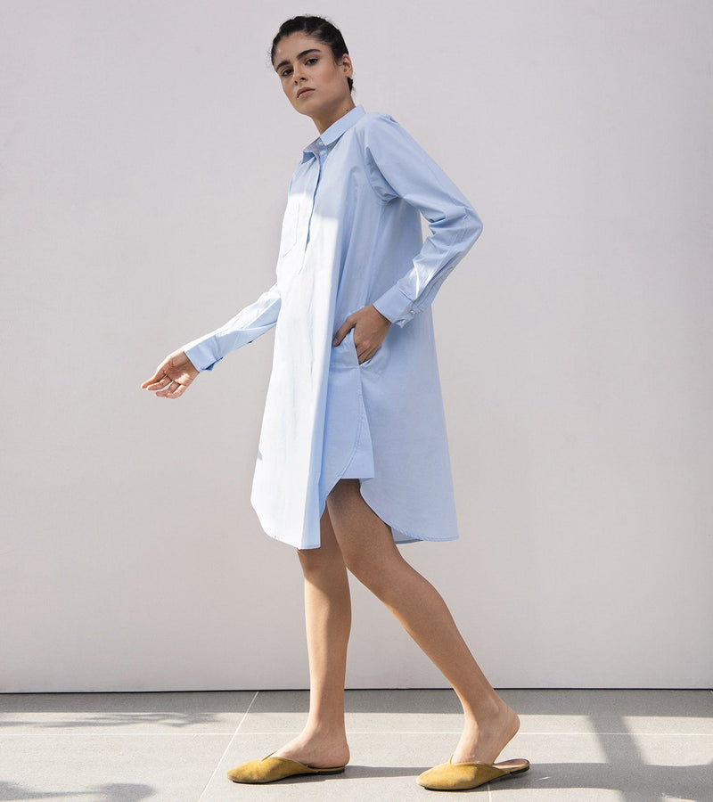 Cornflower A-Line Dress Dress by Khara Kapas for women in Singapore