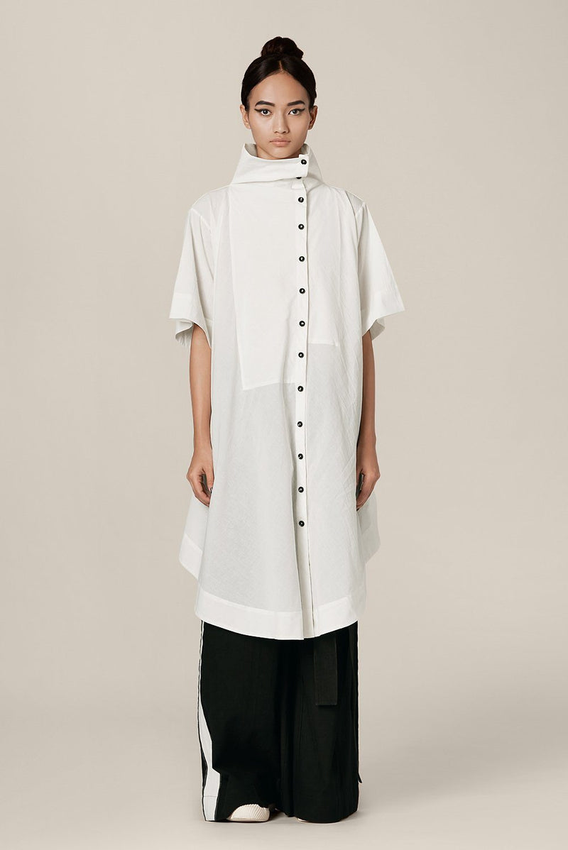 Courtney Shirt Top & Tunics by Chola in white color for women in Singapore