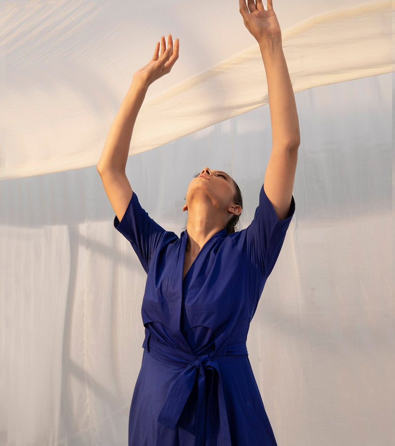 Crayfish Dress by Khara Kapas in red for women in Singapore