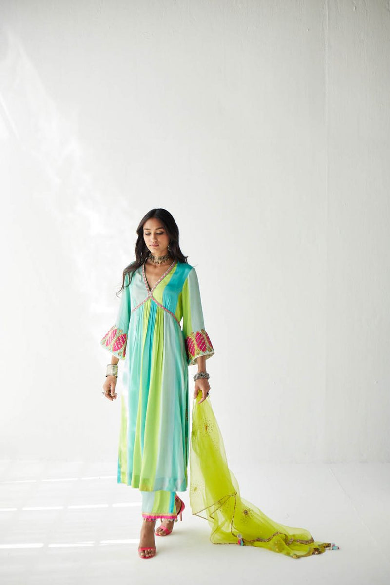 FEROZY BELL SLEEVE KURTA SET Kurta Sets by Rajiramniq for women in Singapore