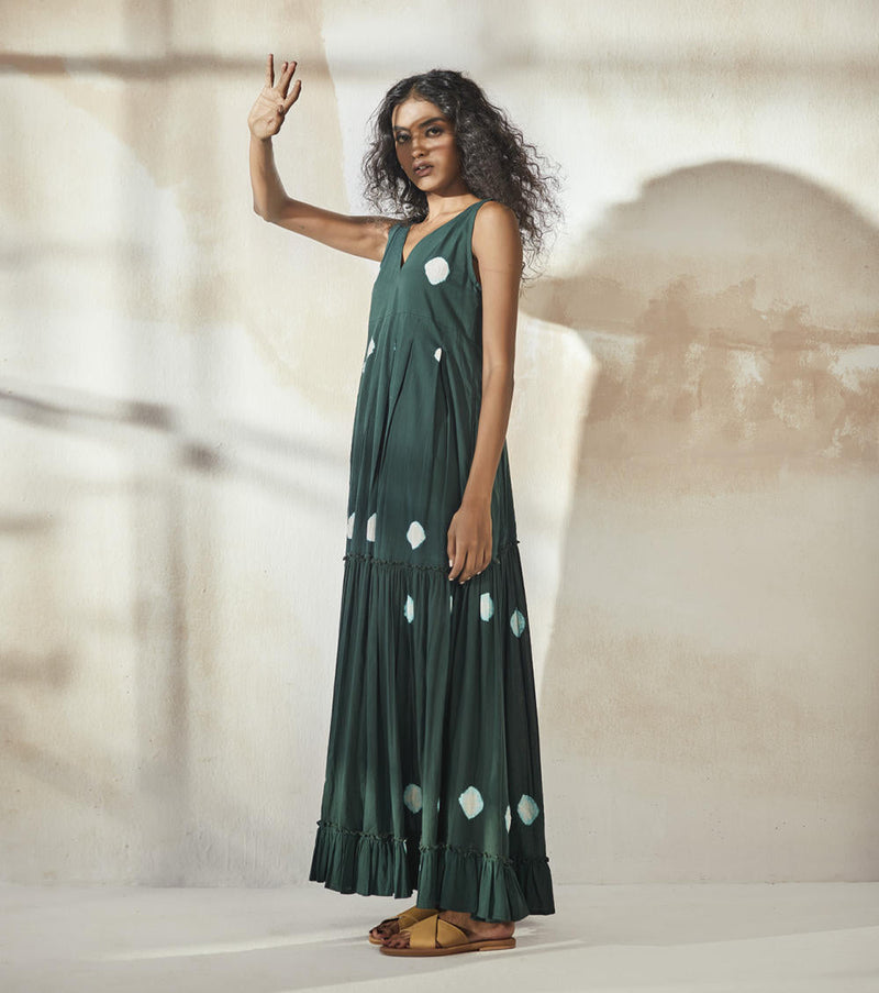 Dark Forest Dress by Khara Kapas for women in Singapore