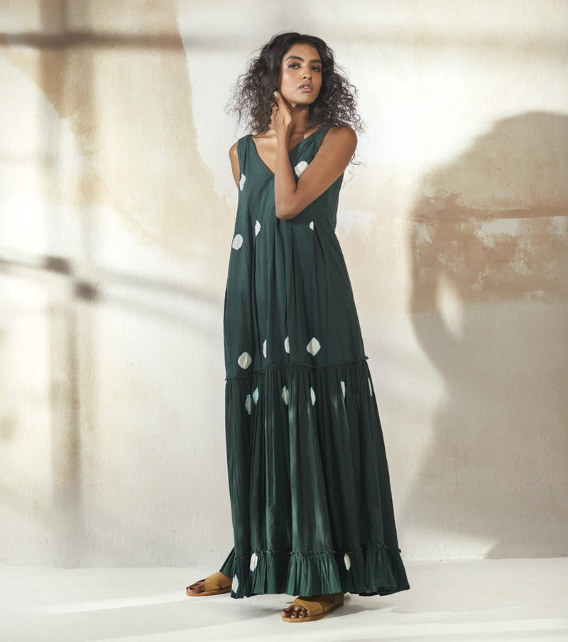 Dark Forest Dress by Khara Kapas for women in Singapore