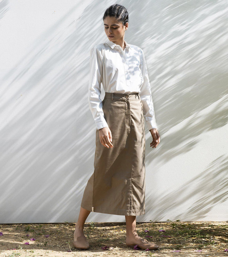 Desert Ironwood Long Skirt Skirts by Khara Kapas for women in Singapore