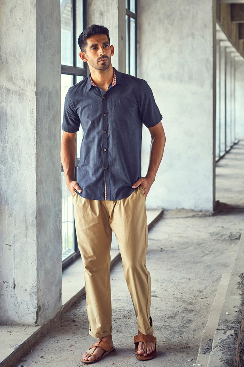 Dim night shirt by Khara Kapas Men for men in Singapore