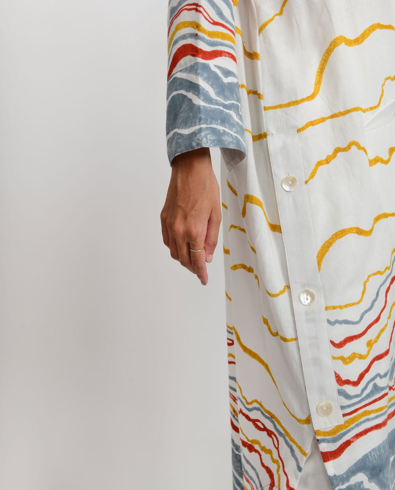 EARTH FOSSIL SIDE OPEN KURTA Fashion Rias