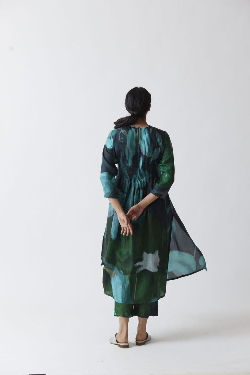 EMERALD SILK KURTA SET Kurta Sets by Yam for women in Singapore