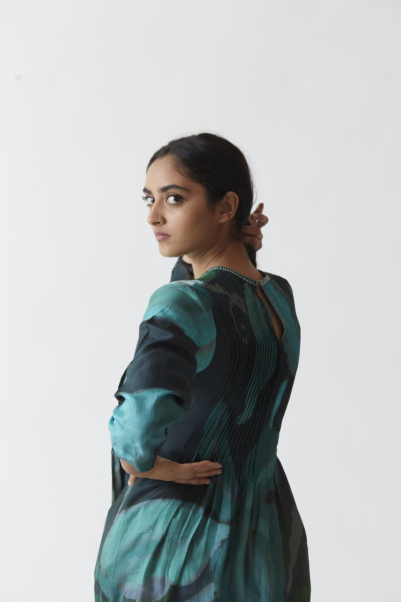 EMERALD SILK KURTA SET Kurta Sets by Yam for women in Singapore