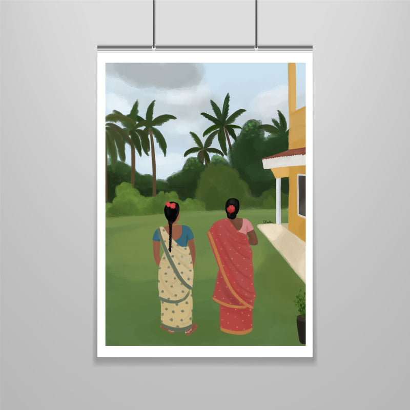 FLOATING FLOWERS ART MEDHA EASWAR