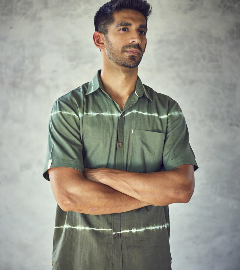 Forest ghost shirt by Khara Kapas Men for men in Singapore
