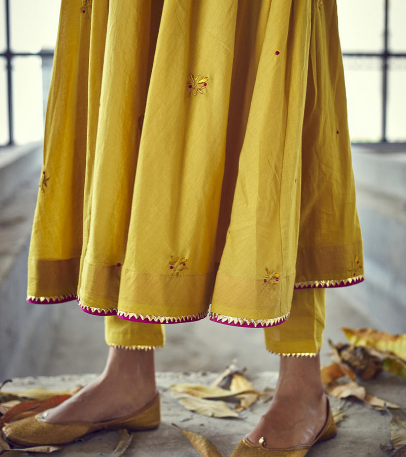 Genda choga set Kurta Sets by Khara Kapas for women in Singapore
