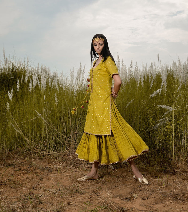 Gerua Chola Kurta Sets by Khara Kapas for women in Singapore