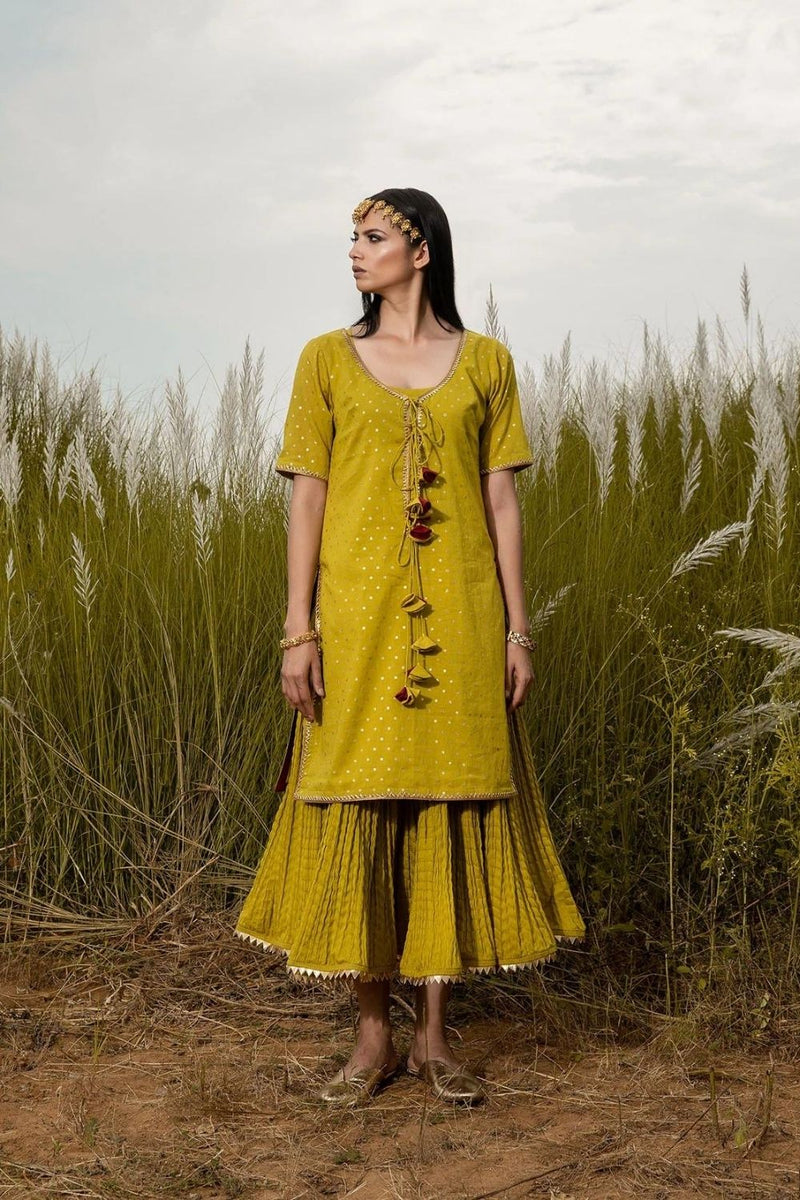 Gerua Chola Kurta Sets by Khara Kapas for women in Singapore