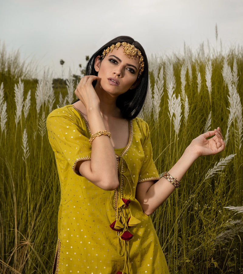 Gerua Chola Kurta Sets by Khara Kapas for women in Singapore
