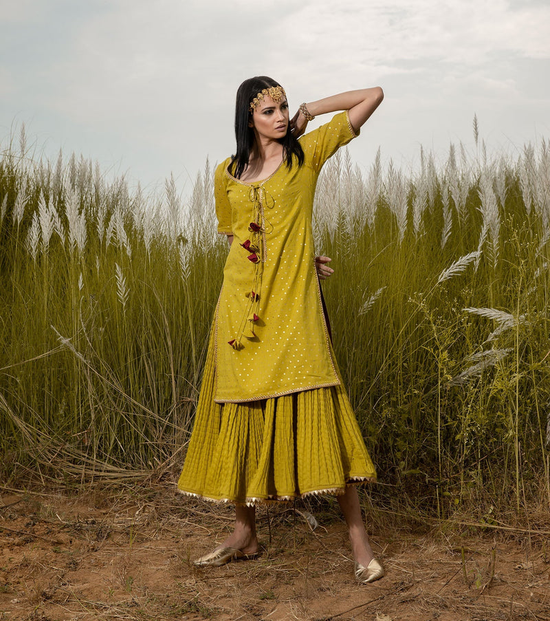 Gerua Chola Kurta Sets by Khara Kapas for women in Singapore
