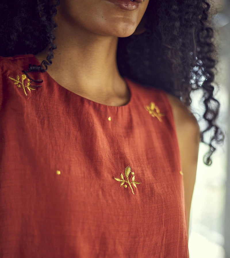 Gerua Ghagra Set Lehenga Set by Khara Kapas for women in Singapore