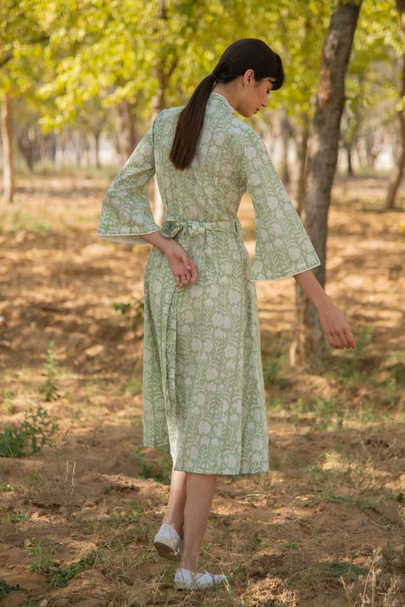 GREENER DAYS WRAP DRESS Canvas & Weaves