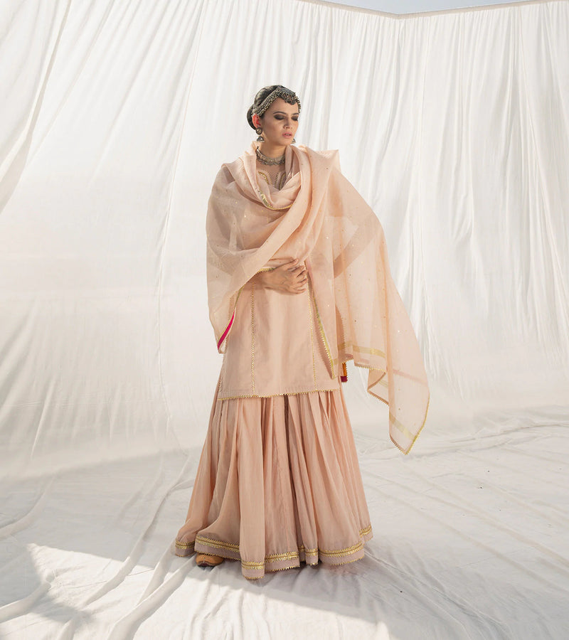 Gulaal Sharara Set Kurta Sets by Khara Kapas for women in Singapore
