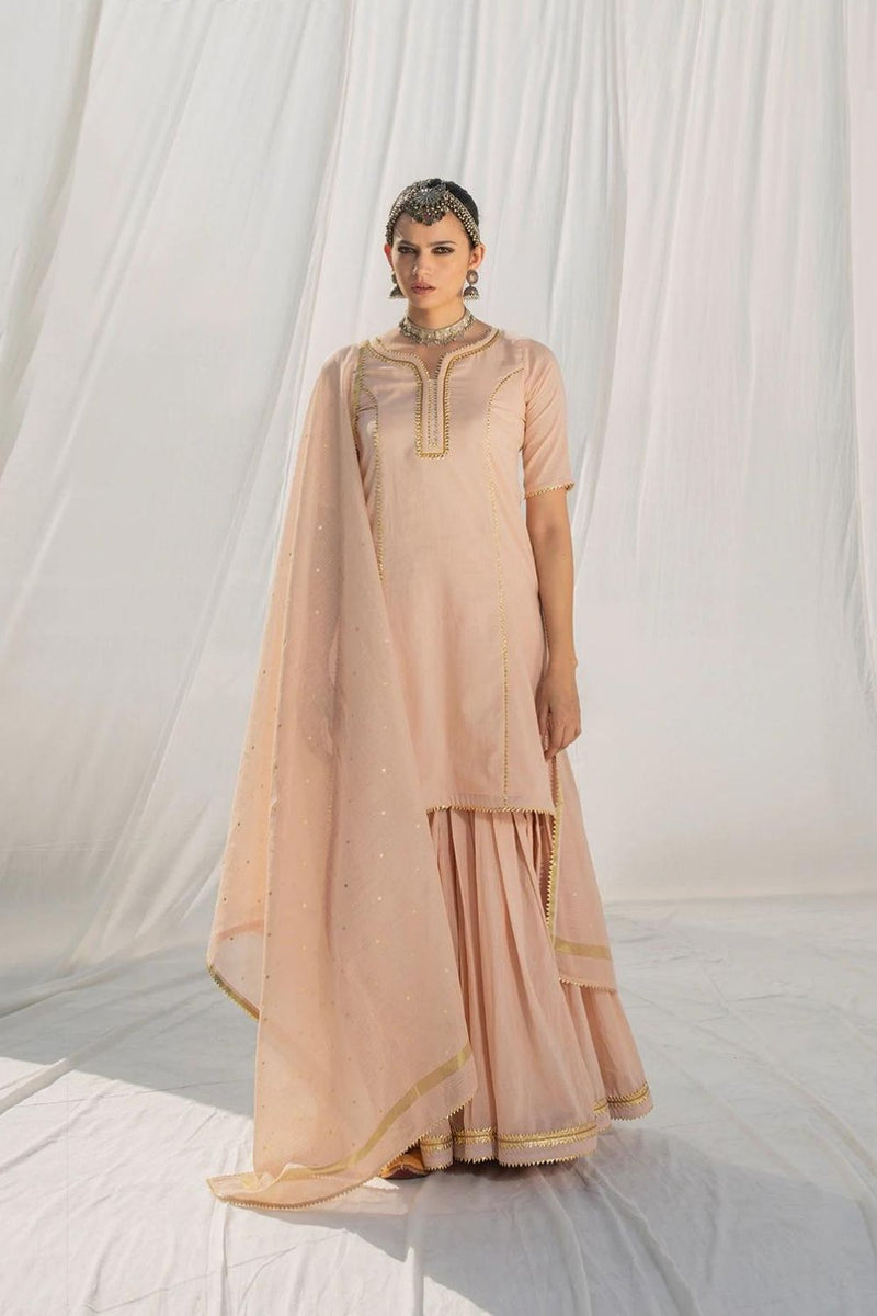 Gulaal Sharara Set Kurta Sets by Khara Kapas for women in Singapore