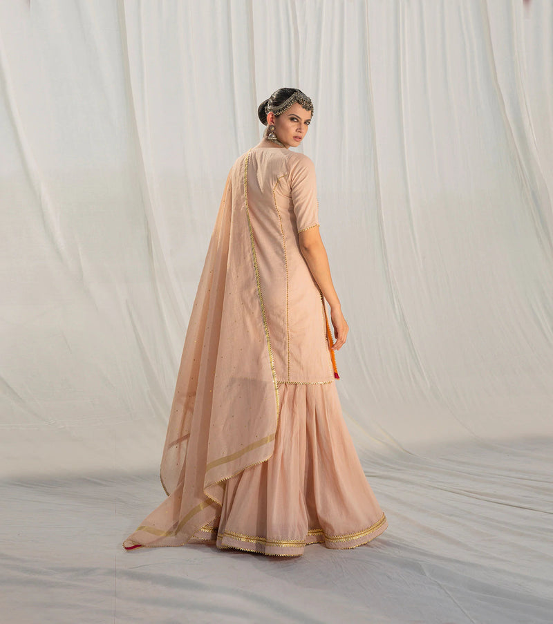 Gulaal Sharara Set Kurta Sets by Khara Kapas for women in Singapore