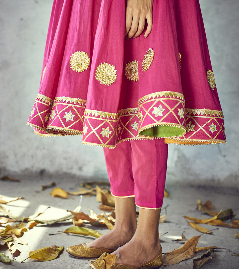 Gulabi Poshak Set by Khara Kapas for women in Singapore