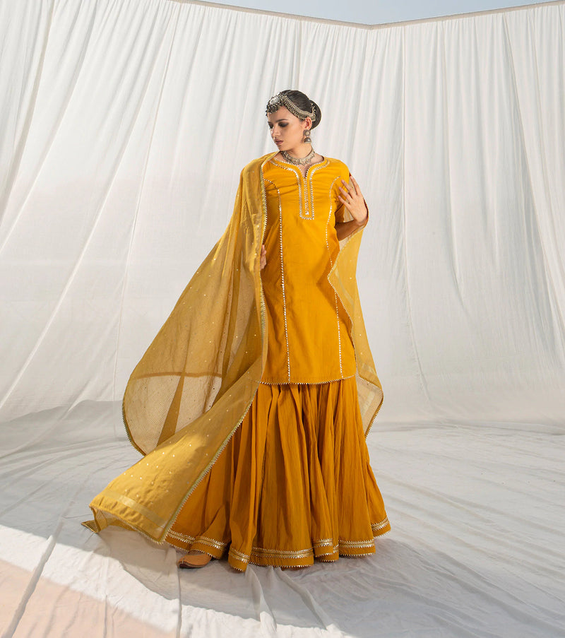 Gulbahar Sharara Set Kurta Sets by Khara Kapas for women in Singapore