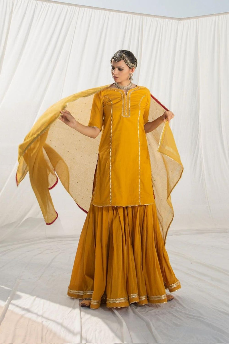 Gulbahar Sharara Set Kurta Sets by Khara Kapas for women in Singapore
