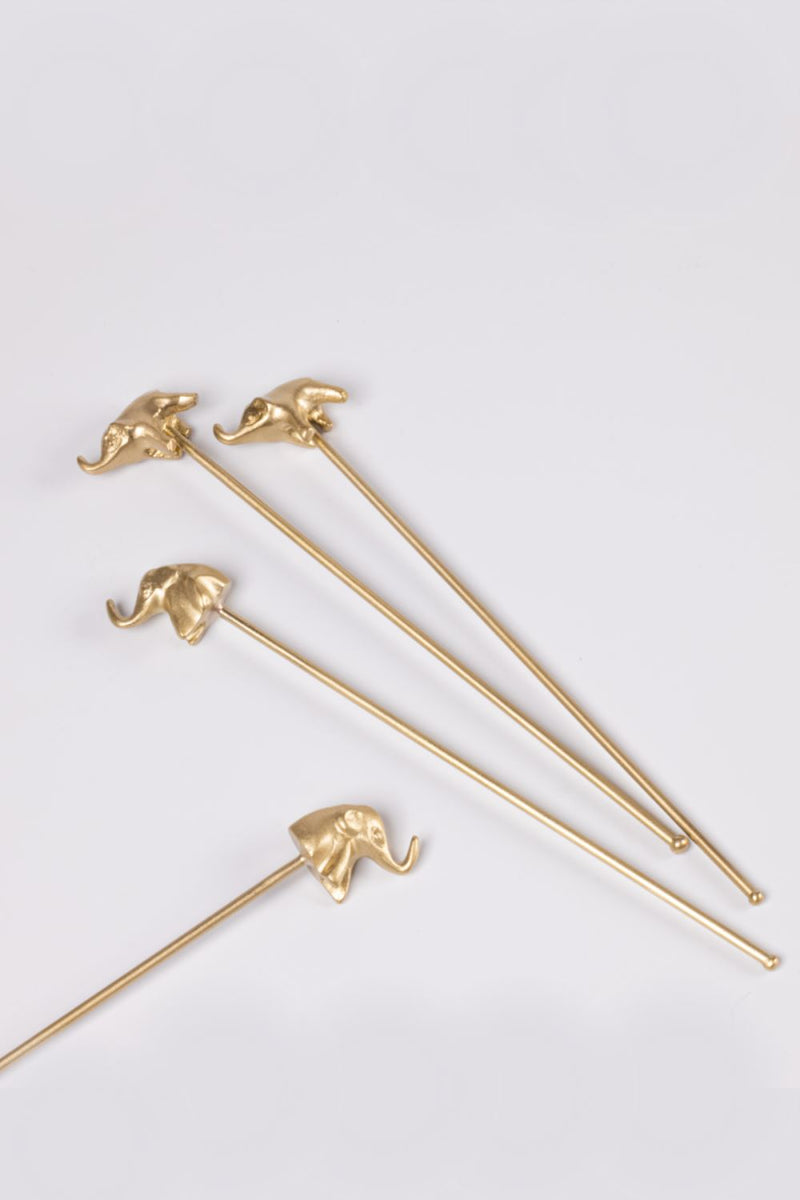 Haathi Stirrers-Set of 4 linen by Gado Living for in Singapore