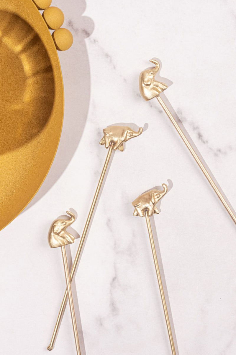 Haathi Stirrers-Set of 4 linen by Gado Living for in Singapore