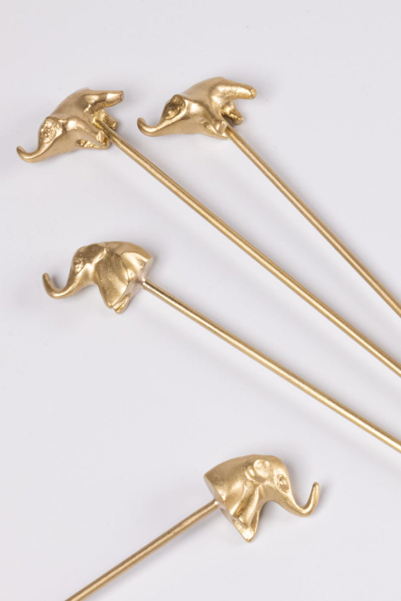 Haathi Stirrers-Set of 4 linen by Gado Living for in Singapore