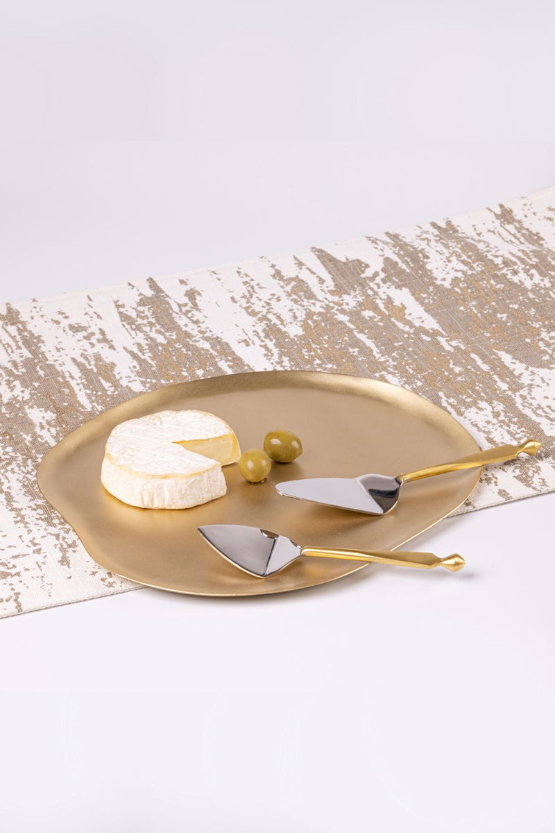 Haifa Brass Platter linen by Gado Living for in Singapore