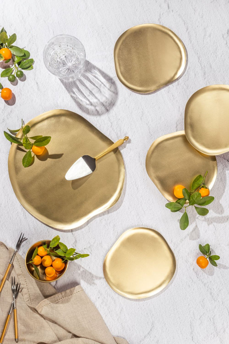 Haifa Tapas Plates-Set of 4 linen by Gado Living for in Singapore