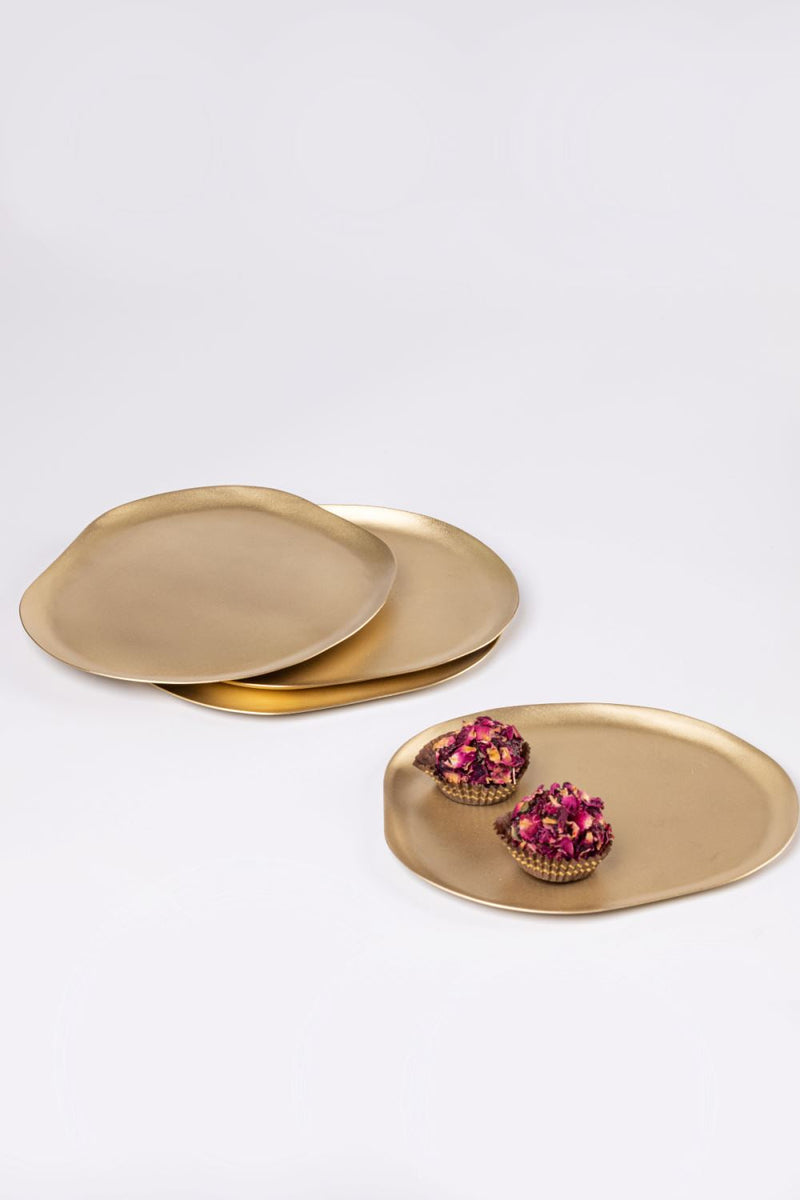 Haifa Tapas Plates-Set of 4 linen by Gado Living for in Singapore