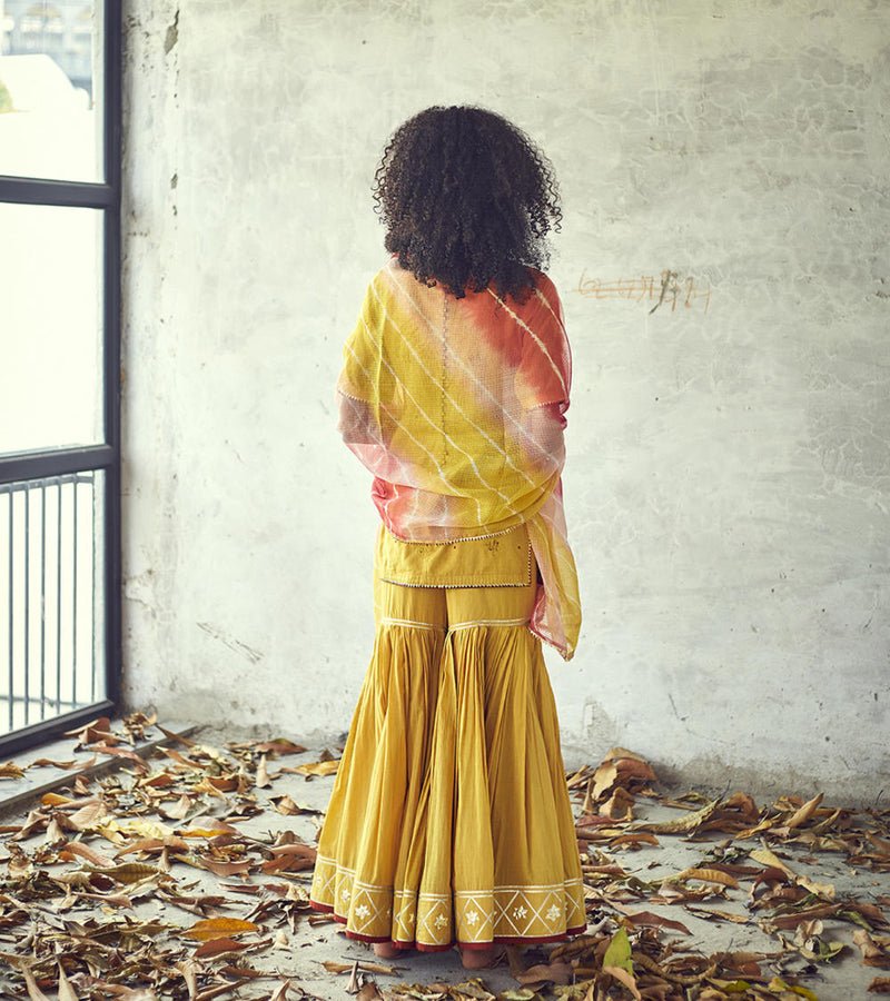 Halda Sharara Set Kurta Sets by Khara Kapas for women in Singapore